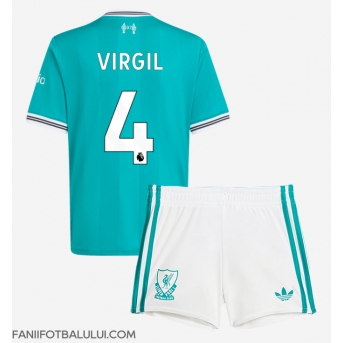Liverpool Virgil van Dijk #4 Echipament de Fotbal Replică 2025-26 Copii Treilea (+ Șorturi)